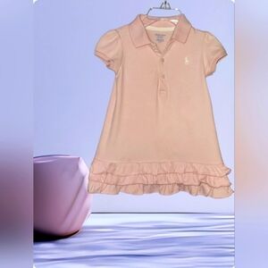 Ralph Lauren Short Sleeve Ruffled Dress